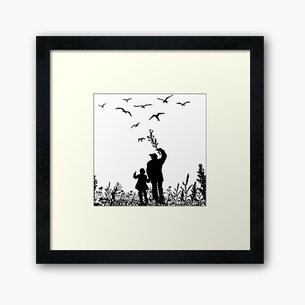 Me & Dad Framed Art Print