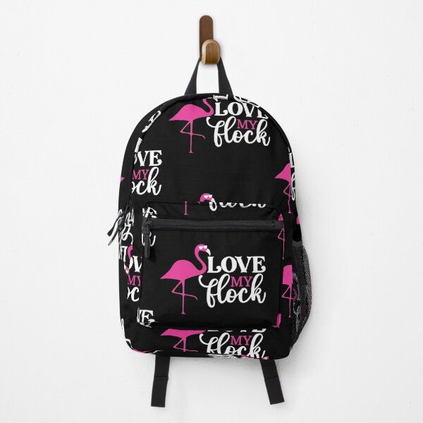 Item preview, Love my Flock Love Flamingo Funny Summer Love Valentine Summer Gift Art Design Happy Life Apparel Essential Motivation Inspiration Joy Mood designed and sold by DesignByHeartUK.