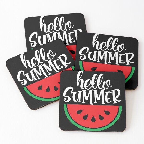 Item preview, Hello Summer watermelon Fun Rruits Juice Fun Funny Swan Love Valentine Summer Gift Art Design Happy Life Apparel Essential Motivation Inspiration Joy Mood  designed and sold by DesignByHeartUK.