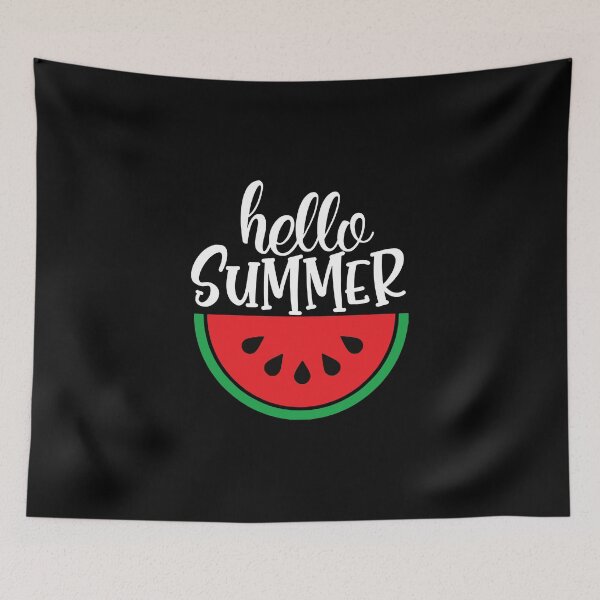 Item preview, Hello Summer watermelon Fun Rruits Juice Fun Funny Swan Love Valentine Summer Gift Art Design Happy Life Apparel Essential Motivation Inspiration Joy Mood  designed and sold by DesignByHeartUK.