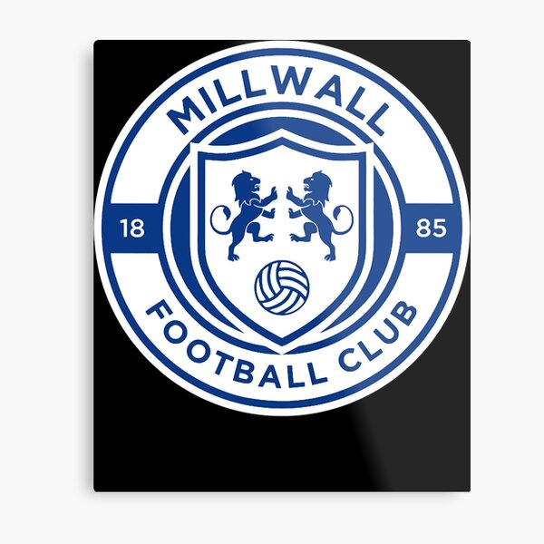 Millwall FC logo with stripes | Metal Print