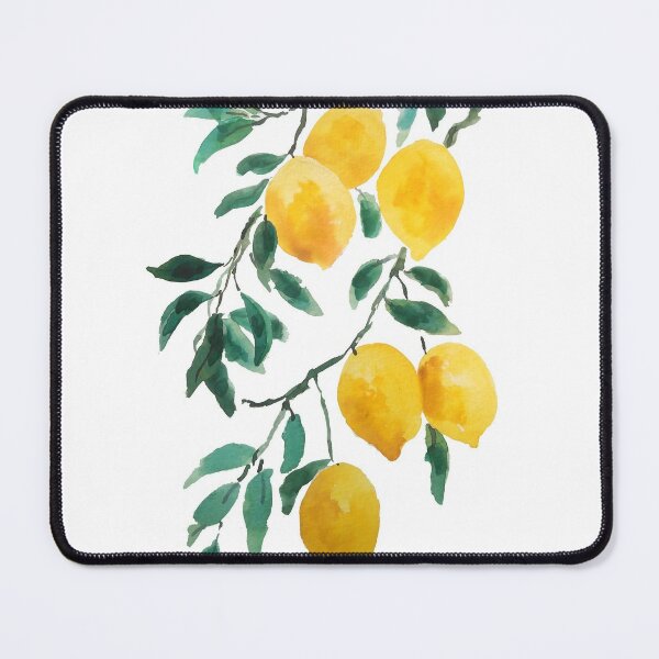 Big Lemon Art Print Simple Modern Bright Fruit Yellow Nursery