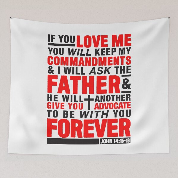 Item preview, John 14:15-16 designed and sold by plushism.