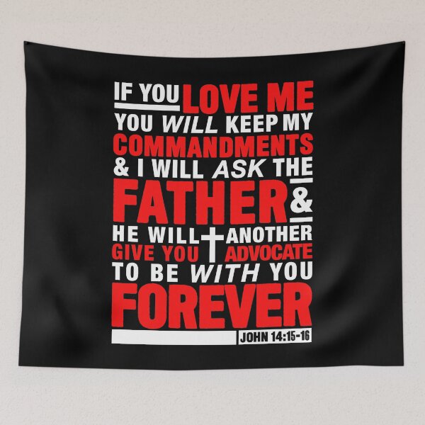 Item preview, John 14:15-16 designed and sold by plushism.