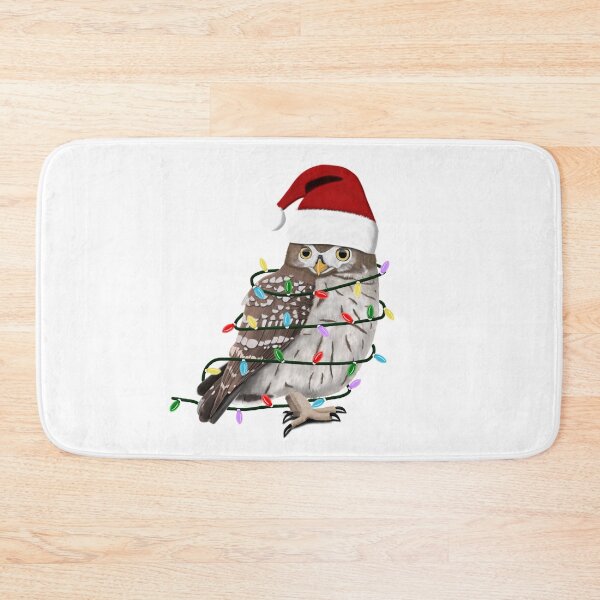 Item preview, Little Owl Christmas Bird Birdlover Birdwatcher Biologist Ornithologist Garden Birds designed and sold by jz-birds.