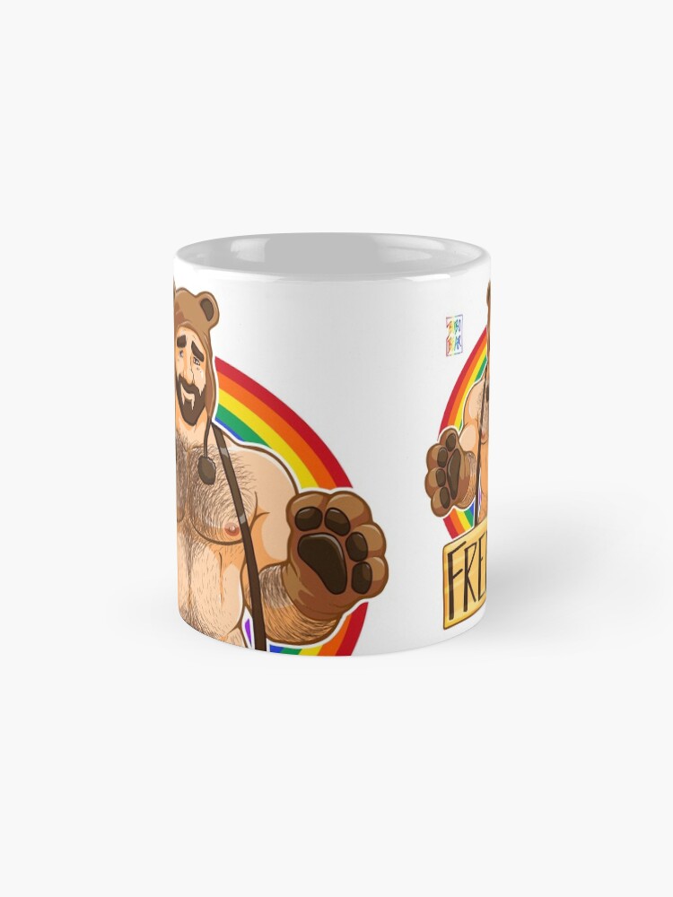 Alternate view of ADAM LIKES HUGS - GAY PRIDE Coffee Mug