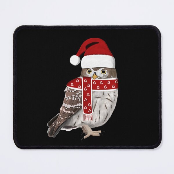 Item preview, Little Owl Christmas Bird Birdlover Birdwatcher Biologist Ornithologist Garden Birds designed and sold by jz-birds.