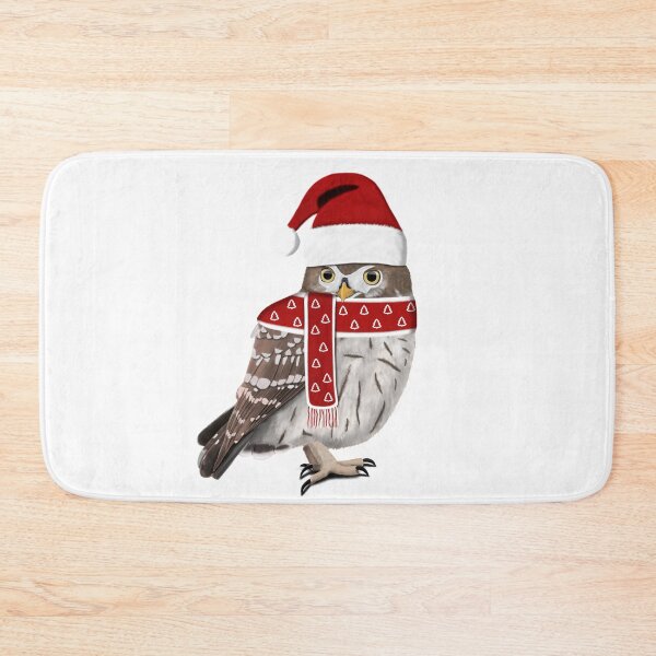 Item preview, Little Owl Christmas Bird Birdlover Birdwatcher Biologist Ornithologist Garden Birds designed and sold by jz-birds.