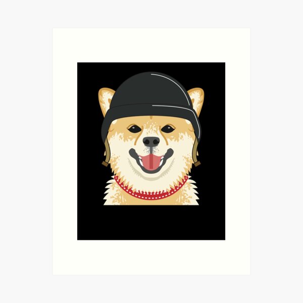  shiba, shiba dog, shiba crypto, crypto shiba, shiba cryptocurrency, robot dog, dog robot, dog army Art Print