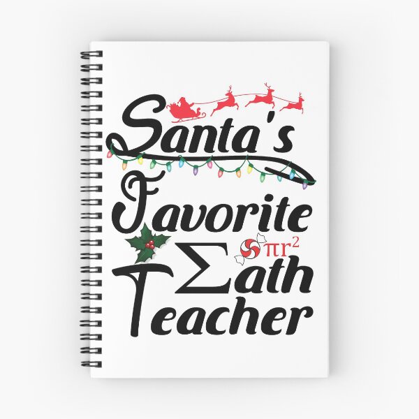 Item preview, Santa's Favorite Christmas Awesome Math Teacher designed and sold by PinkPandaDesign.