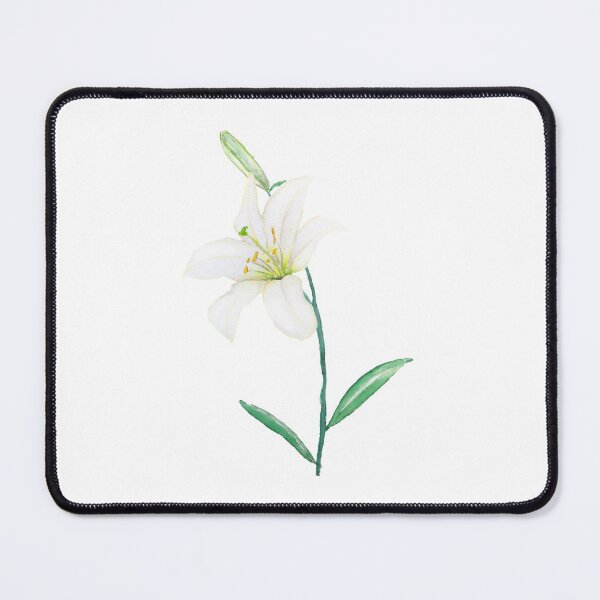 Item preview, hand painted white lily watercolor  designed and sold by ColorandColor.