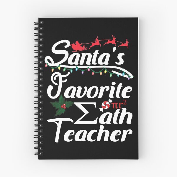 Item preview, Santa's Favorite Christmas Awesome Math Teacher designed and sold by PinkPandaDesign.