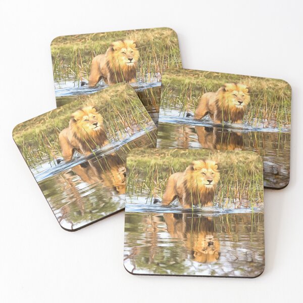 Item preview, Lion in River with Reflection designed and sold by Graham Prentice.