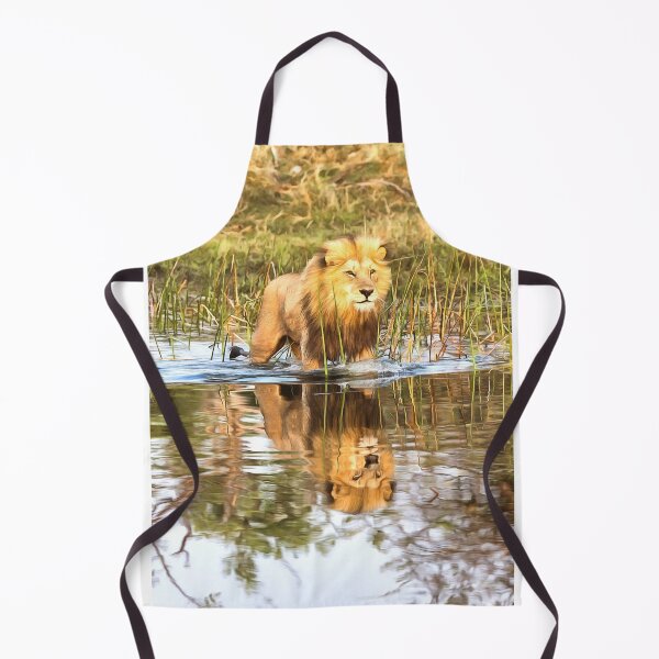 Item preview, Lion in River with Reflection designed and sold by Graham Prentice.