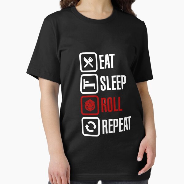 Item preview, Eat Sleep Roll Repeat (white) designed and sold by farfuture.