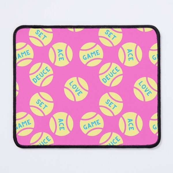 Item preview, Pastel yellow tennis balls pattern (pink) designed and sold by EvieWoj.