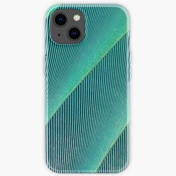 Pionus parrot feather art #2 iPhone Soft Case