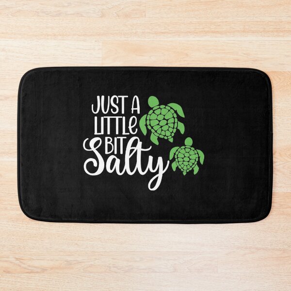 Item preview, Just a little bit salty Funny Beach Summer Sandy turtle Vacation Inspiration Joy Mood designed and sold by DesignByHeartUK.