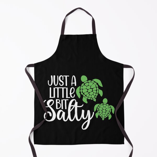 Item preview, Just a little bit salty Funny Beach Summer Sandy turtle Vacation Inspiration Joy Mood designed and sold by DesignByHeartUK.