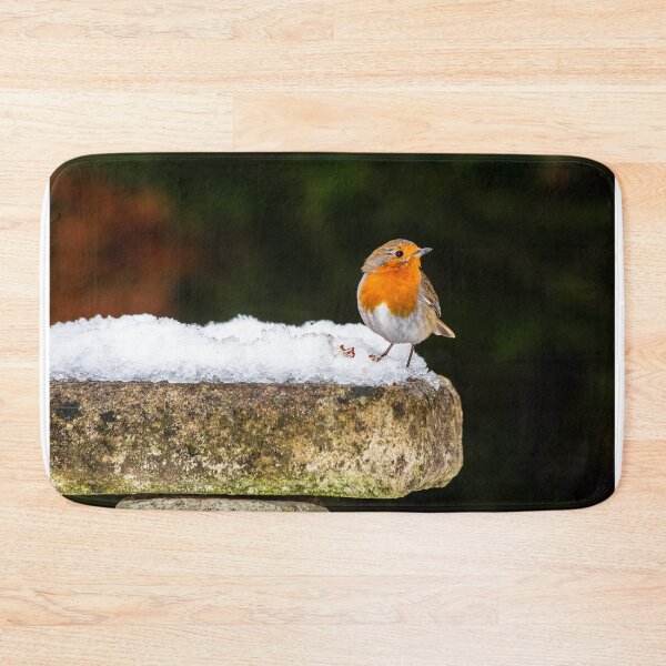Item preview, Robin on Snowy Birdbath designed and sold by Graham Prentice.