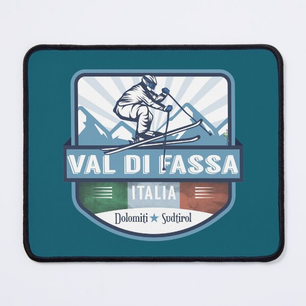 Item preview, Val di Fassa Italy Italia Ski Skiing Dolomites Sticker T-Shirt designed and sold by OuterShellUK.