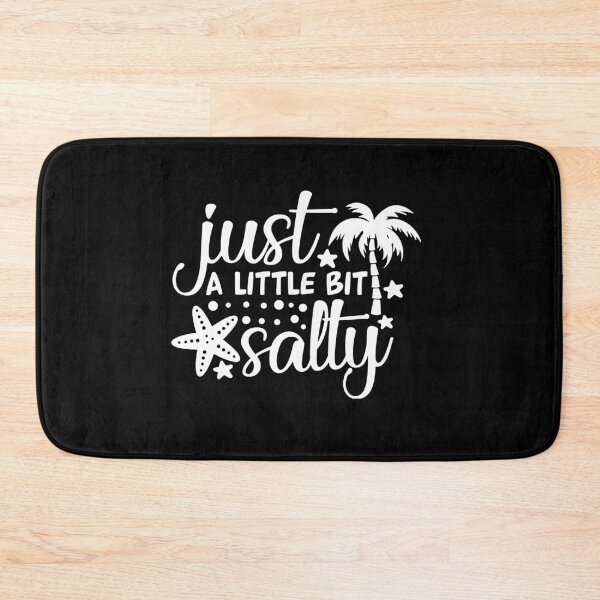 Item preview, Just a little bit salty Pam Tree Star Fish Funny Beach Summer Sandy turtle Vacation Inspiration Joy Mood designed and sold by DesignByHeartUK.
