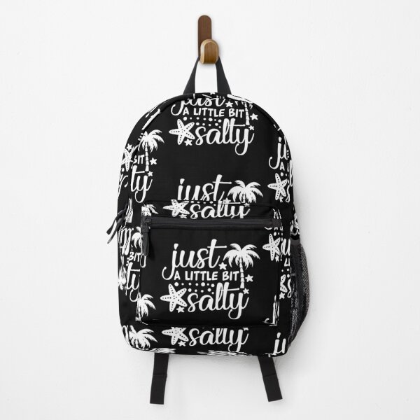 Item preview, Just a little bit salty Pam Tree Star Fish Funny Beach Summer Sandy turtle Vacation Inspiration Joy Mood designed and sold by DesignByHeartUK.