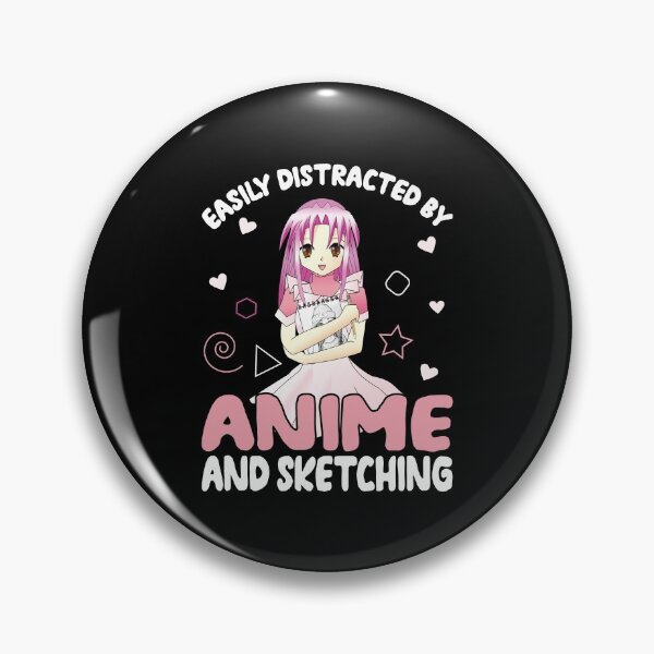 Item preview, Easily Distracted by Anime and Sketching | Anime designed and sold by Estrytee.