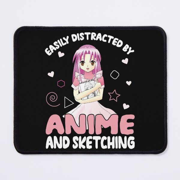 Item preview, Easily Distracted by Anime and Sketching | Anime designed and sold by Estrytee.