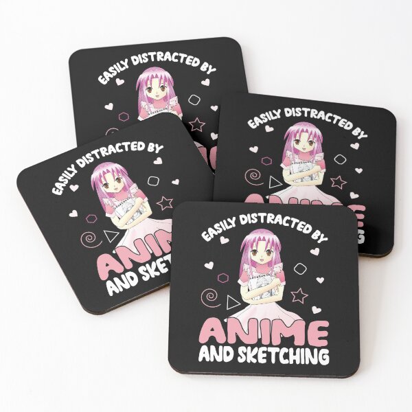 Item preview, Easily Distracted by Anime and Sketching | Anime designed and sold by Estrytee.