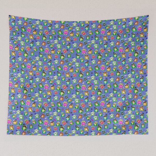 Item preview, Quirky Frogs Pattern designed and sold by SquinkCreative.