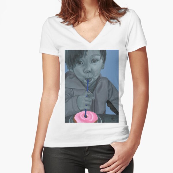 Fitted V-Neck T-Shirt