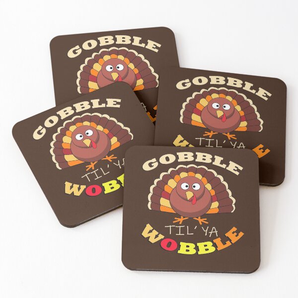 Item preview, Happy Thanksgiving Gobble Till You Wobble Funny Turkey designed and sold by tamdevo1.