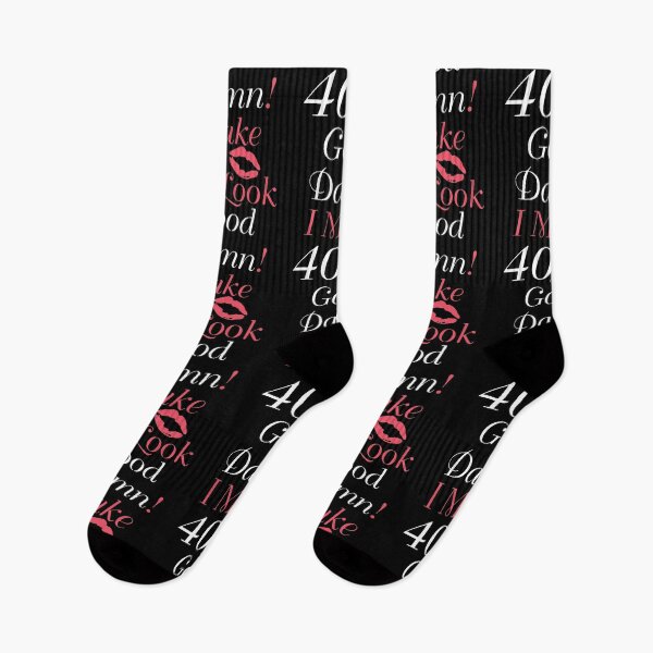Item preview, Damn i make 40 look good mom Pink Lips kiss Vacation Inspiration Joy Mood designed and sold by DesignByHeartUK.