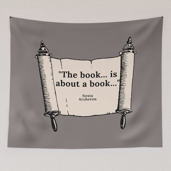 Item preview, Nesta Archeron Quote on a Scroll  designed and sold by kimberleyvh.