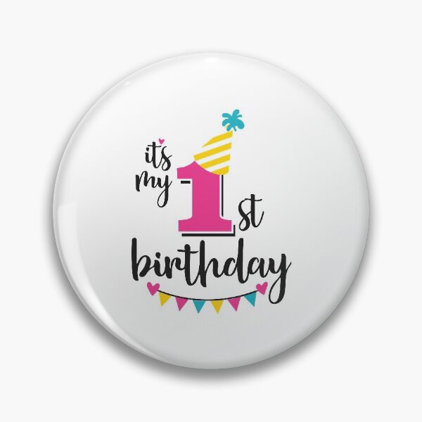 Item preview, 1st birthday 1 year of being awesome 1 year kid girl boy Off birthday Vacation Inspiration Joy Mood designed and sold by DesignByHeartUK.