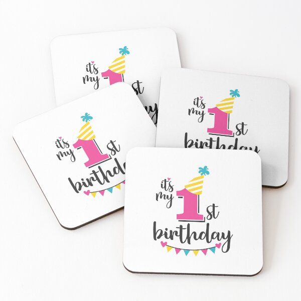 Item preview, 1st birthday 1 year of being awesome 1 year kid girl boy Off birthday Vacation Inspiration Joy Mood designed and sold by DesignByHeartUK.