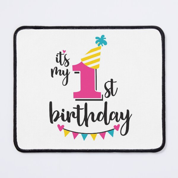 Item preview, 1st birthday 1 year of being awesome 1 year kid girl boy Off birthday Vacation Inspiration Joy Mood designed and sold by DesignByHeartUK.