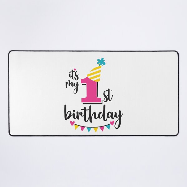 Item preview, 1st birthday 1 year of being awesome 1 year kid girl boy Off birthday Vacation Inspiration Joy Mood designed and sold by DesignByHeartUK.