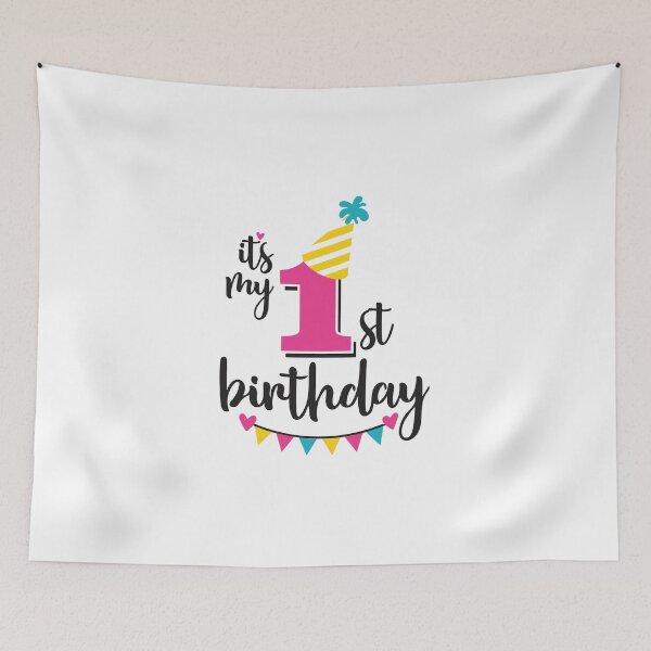 Item preview, 1st birthday 1 year of being awesome 1 year kid girl boy Off birthday Vacation Inspiration Joy Mood designed and sold by DesignByHeartUK.