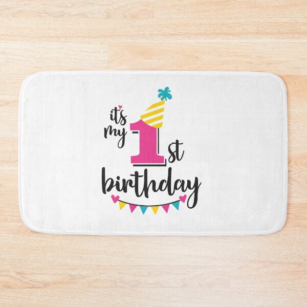 Item preview, 1st birthday 1 year of being awesome 1 year kid girl boy Off birthday Vacation Inspiration Joy Mood designed and sold by DesignByHeartUK.