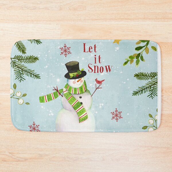Item preview, Snowman with the words: let it Snow  designed and sold by Sue Zipkin.