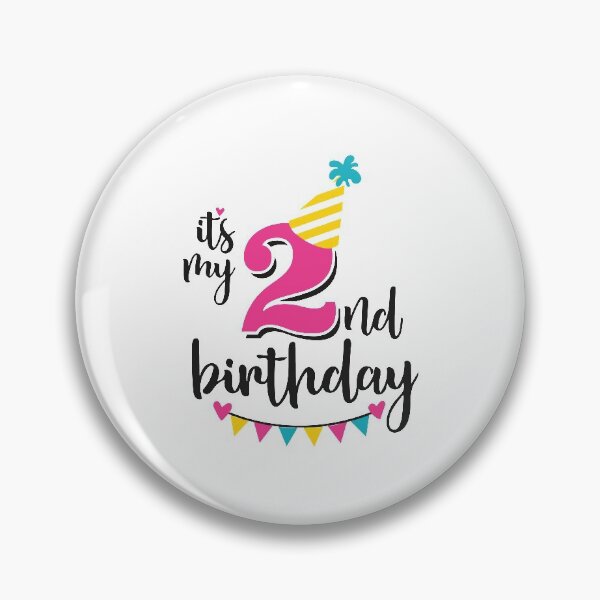 Item preview, 2nd birthday 2 years of being awesome 2 years kid girl boy Off birthday Vacation Inspiration Joy Mood designed and sold by DesignByHeartUK.