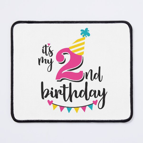 Item preview, 2nd birthday 2 years of being awesome 2 years kid girl boy Off birthday Vacation Inspiration Joy Mood designed and sold by DesignByHeartUK.