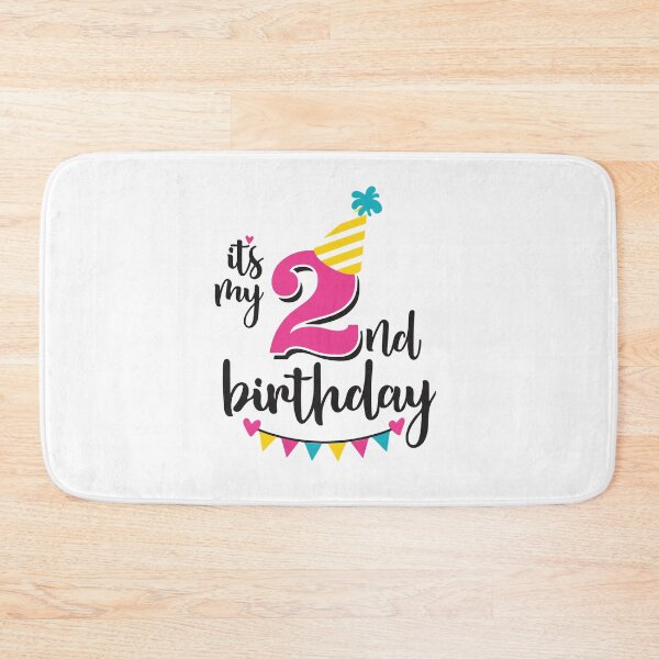 Item preview, 2nd birthday 2 years of being awesome 2 years kid girl boy Off birthday Vacation Inspiration Joy Mood designed and sold by DesignByHeartUK.