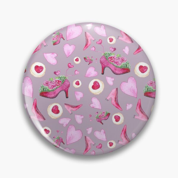 Item preview, Romantic Valentine Watercolor Pattern - Pink and Mauve designed and sold by Negin Mf Designs.