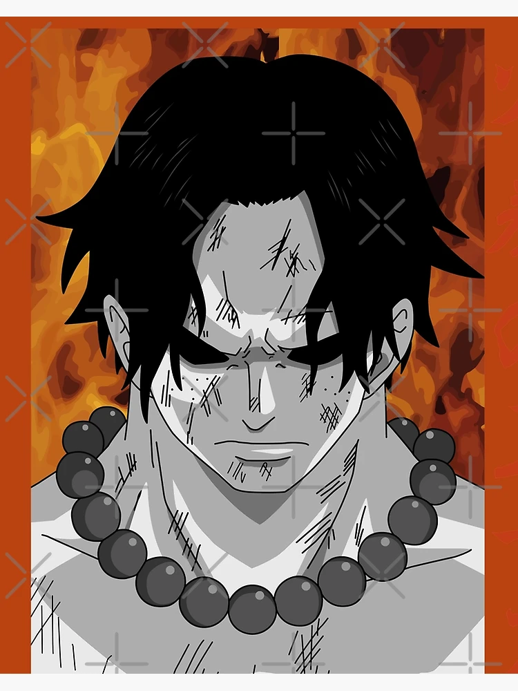 One Piece Portgas D. Ace Pixel Art Art Board Print for Sale by