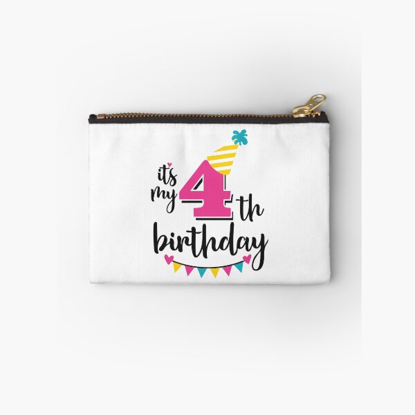 Item preview, 4th birthday 4 years of being awesome 4 years kid girl boy Off birthday Vacation Inspiration Joy Mood designed and sold by DesignByHeartUK.