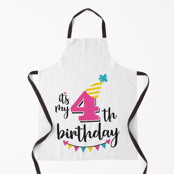 Item preview, 4th birthday 4 years of being awesome 4 years kid girl boy Off birthday Vacation Inspiration Joy Mood designed and sold by DesignByHeartUK.