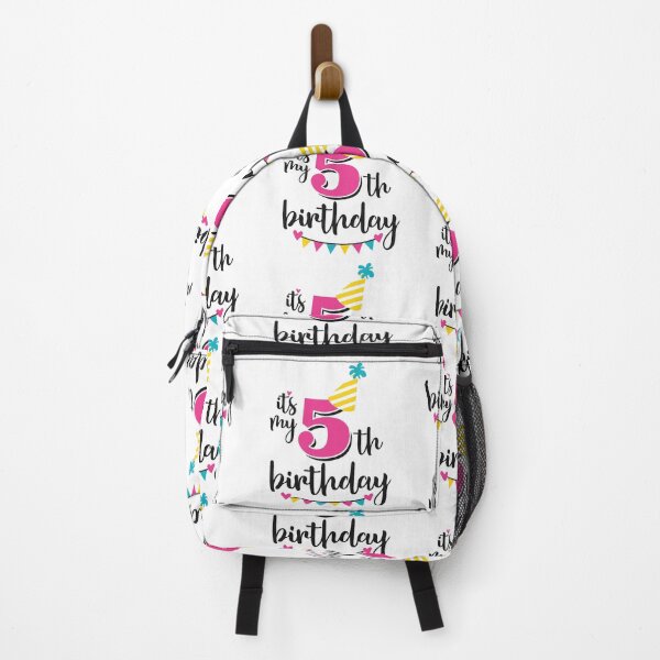 Item preview, 5th birthday 5 years of being awesome 5 years kid girl boy Off birthday Vacation Inspiration Joy Mood designed and sold by DesignByHeartUK.
